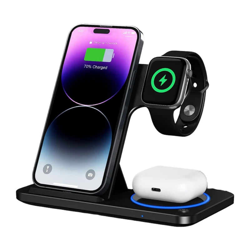 Hot 3 in 1 Wireless Charger for Mobile Phone
