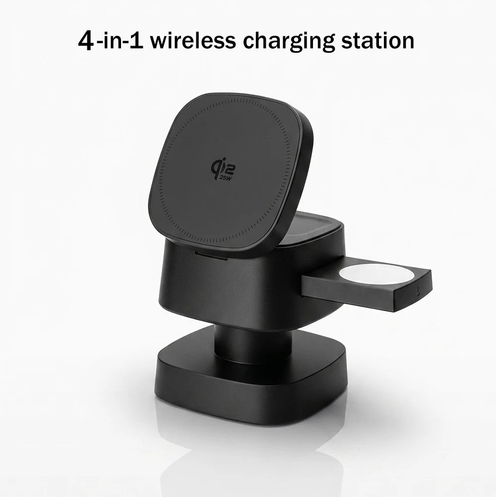 4 in 1 Magnetic Wireless Lamp with 45W Adapter For iPhone 18 17 16 Pro Max Watch Pods