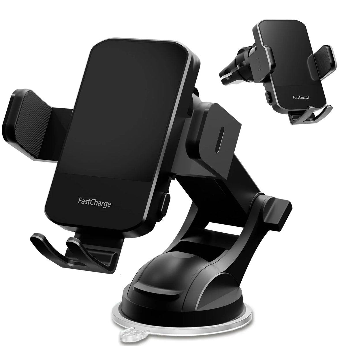 Magnetic Wireless Clamping Car Charger Phone Holder Dashboard