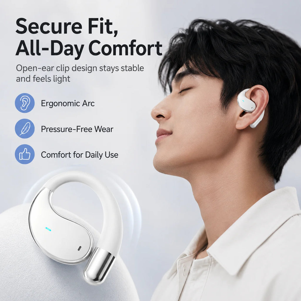 Open Ear Clip Headphones Bluetooth 5.4
