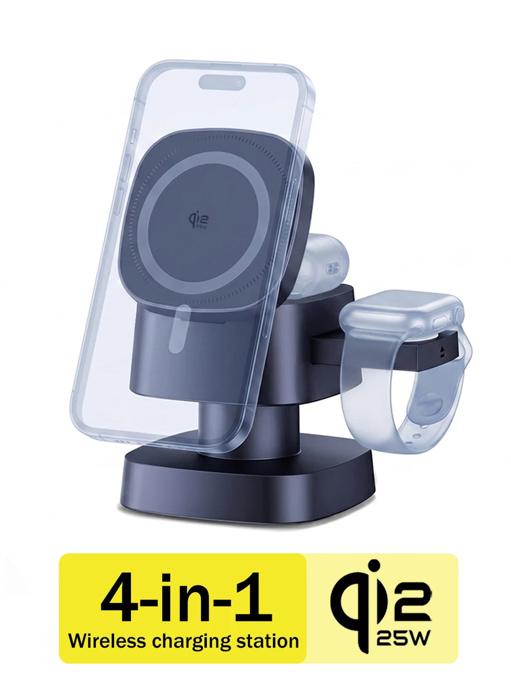 4 in 1 Magnetic Wireless Lamp with 45W Adapter For iPhone 18 17 16 Pro Max Watch Pods